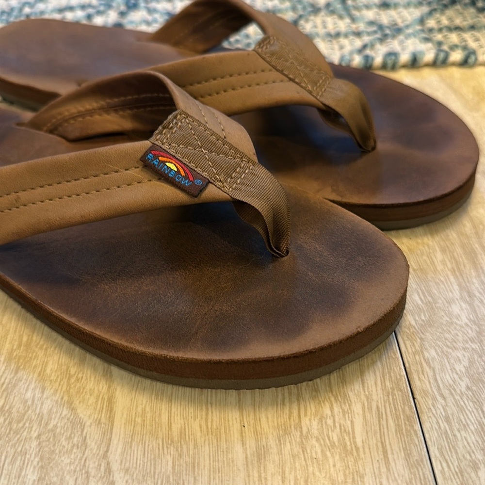 Rainbow Flip Flops